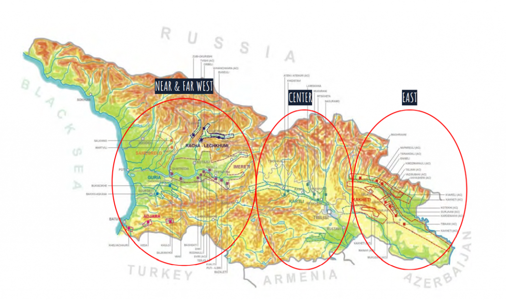 Georgian Wine Map